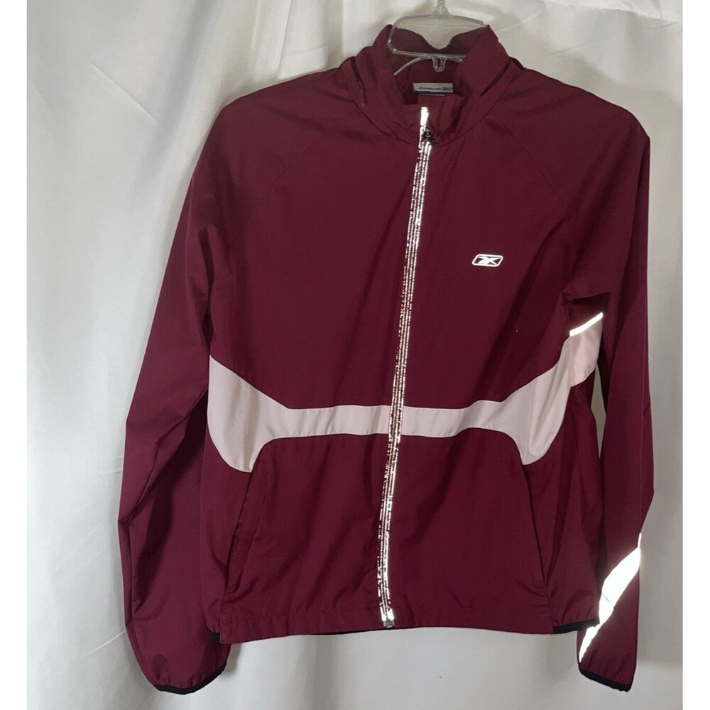 Vintage Reebok Track Jacket Y2K Windbreaker Full Zip Women’s Size M Sports